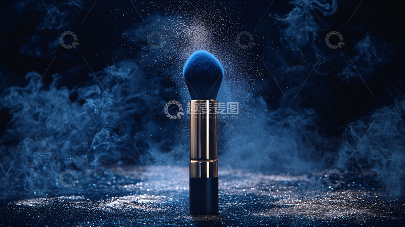 高清大图下载【趣麦麦图】蓝色化妆刷