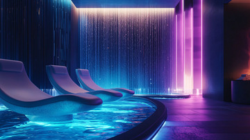 高端水疗中心休息区