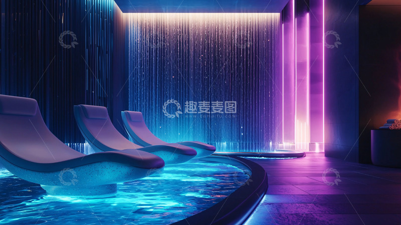 高清大图下载【趣麦麦图】高端水疗中心休息区