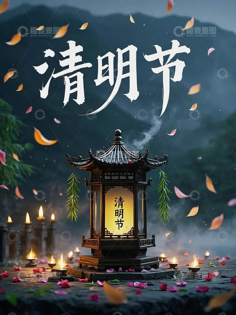 高清大图下载【趣麦麦图】中国传统节日清明节设计素材3