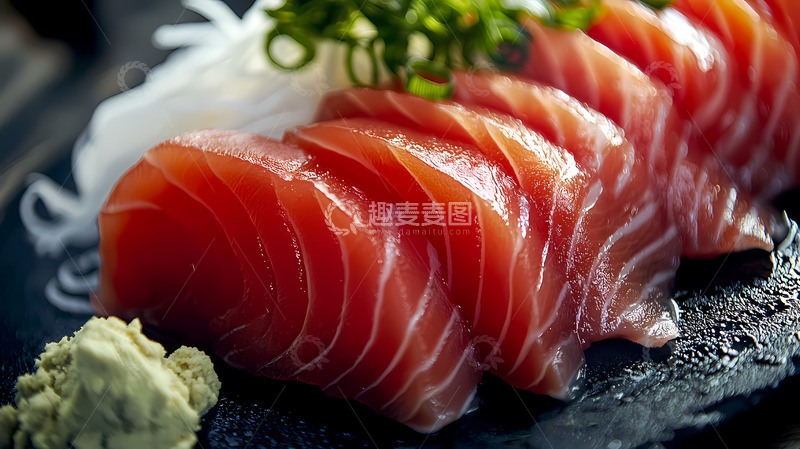 高清大图下载【趣麦麦图】一盘海鲜生鱼片5