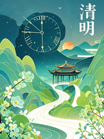 中国传统节日清明节设计素材30