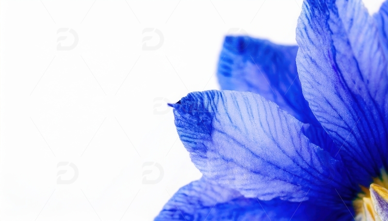 高清大图下载【趣麦麦图】蓝色花瓣的光影画面