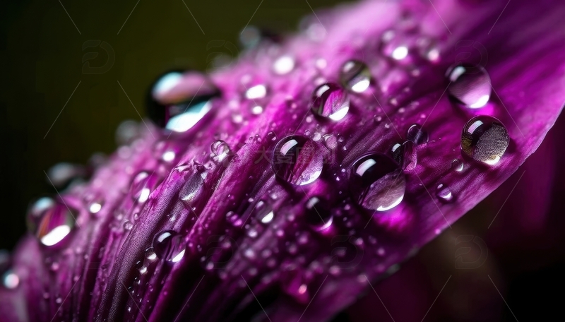 高清大图下载【趣麦麦图】带水珠的紫色花瓣特写2