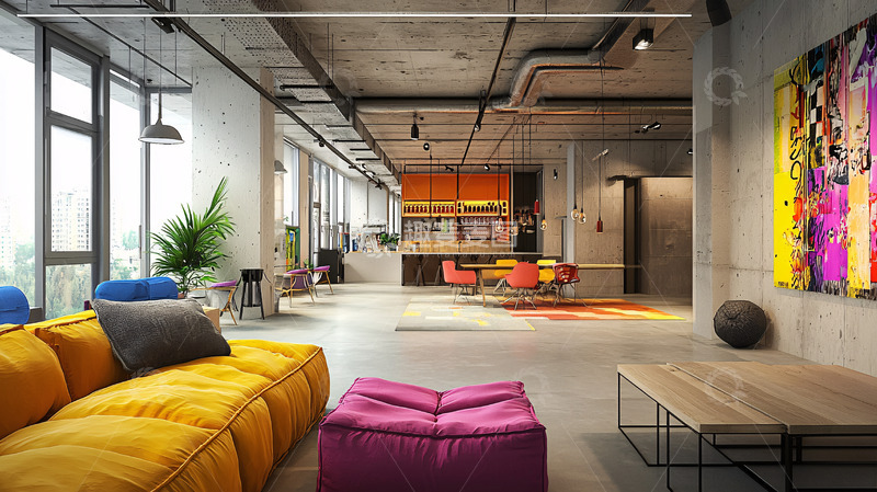 高清大图下载【趣麦麦图】loft风格公寓