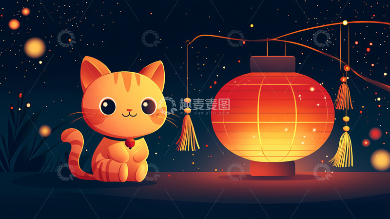 高清大图下载【趣麦麦图】卡通猫咪3