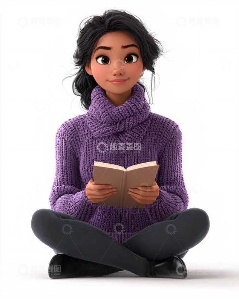 高清大图下载【趣麦麦图】卡通女孩33