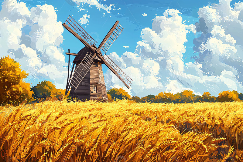 高清大图下载【趣麦麦图】田园风光76