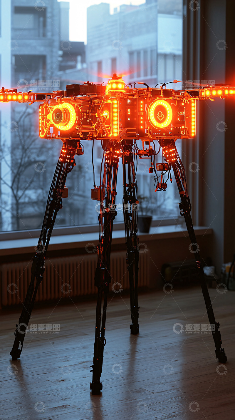 高清大图下载【趣麦麦图】未来科技感无人机