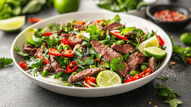 高清大图下载【趣麦麦图】牛肉沙拉