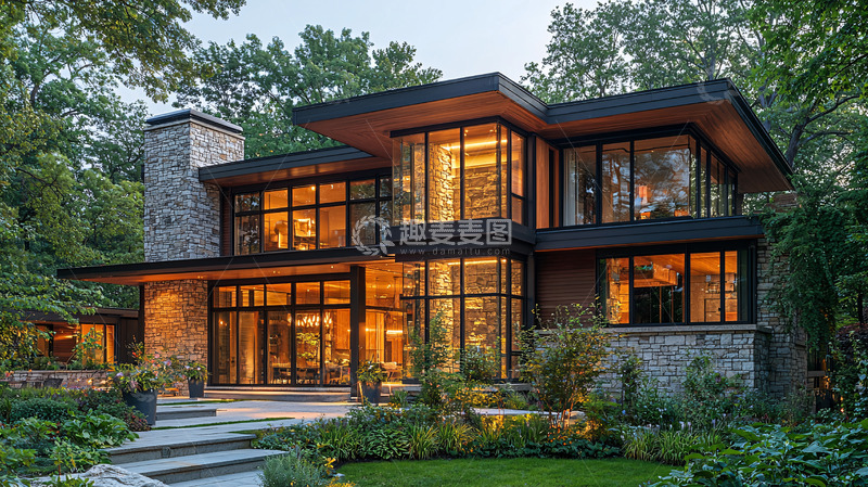 高清大图下载【趣麦麦图】现代住宅外观