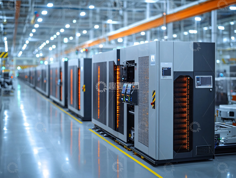 高清大图下载【趣麦麦图】工业厂房里的设备群