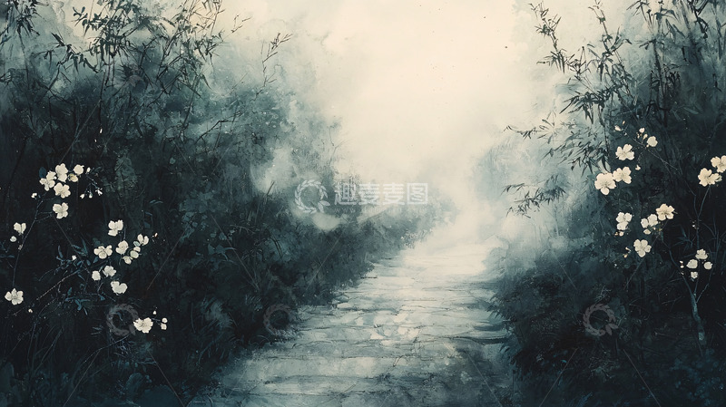 高清大图下载【趣麦麦图】幽静小路