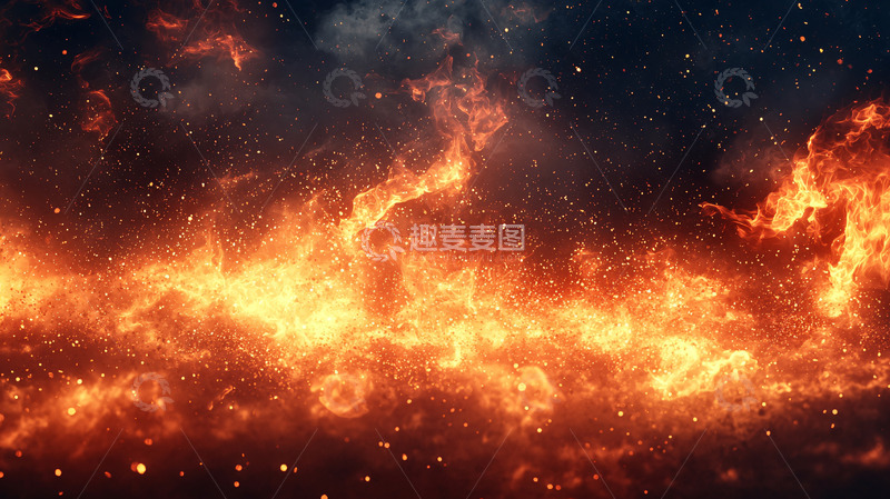 高清大图下载【趣麦麦图】火焰背景