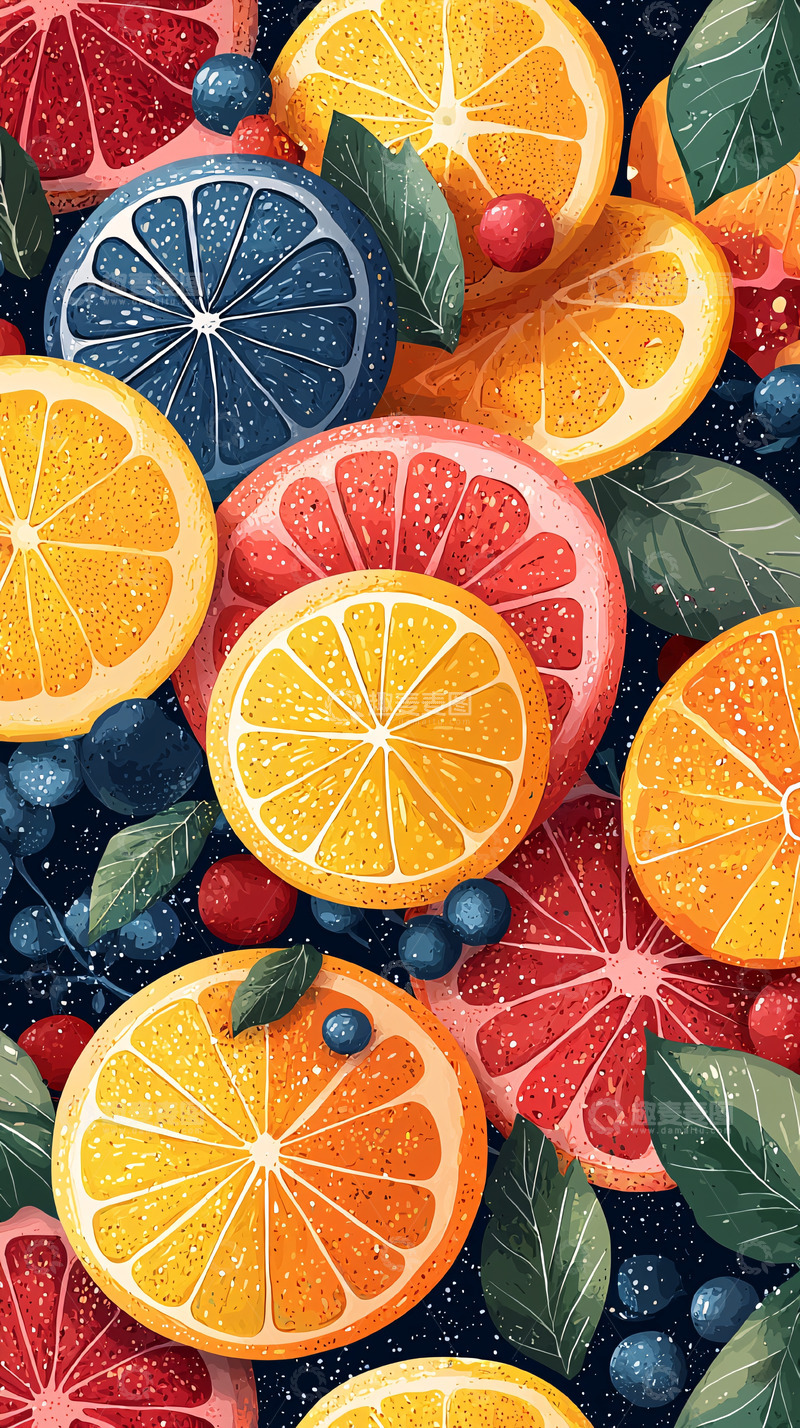 高清大图下载【趣麦麦图】水果插画