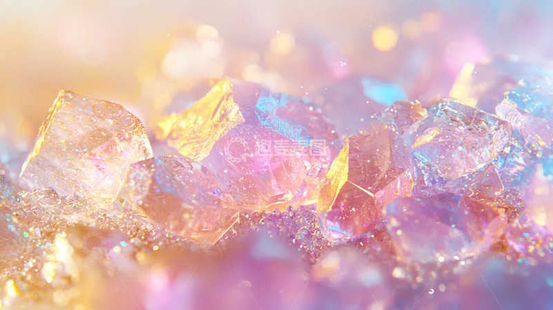 高清大图下载【趣麦麦图】彩色晶体