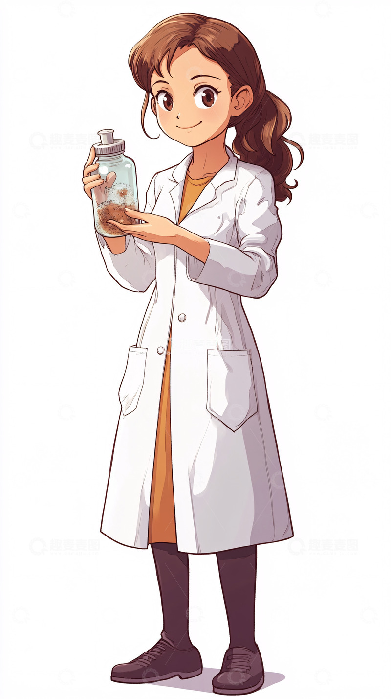高清大图下载【趣麦麦图】女科学家