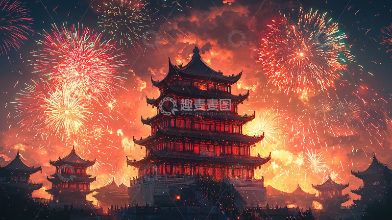 高清大图下载【趣麦麦图】古风古建