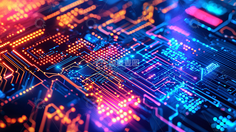 高清大图下载【趣麦麦图】电路板特写