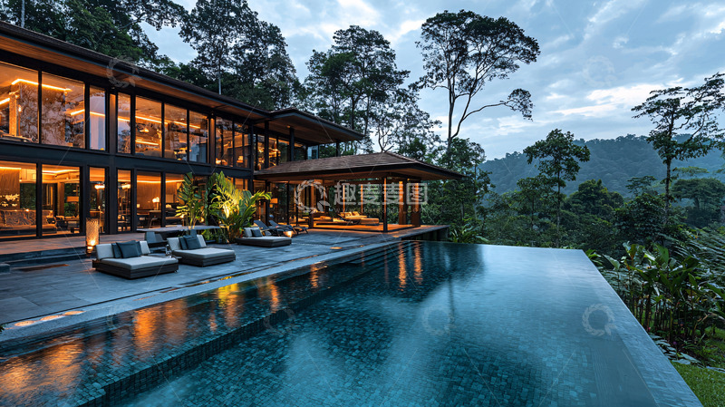 高清大图下载【趣麦麦图】山林别墅