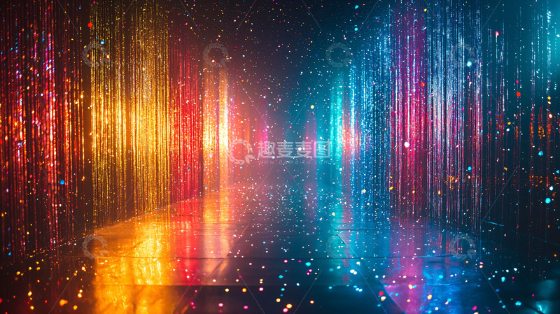 高清大图下载【趣麦麦图】炫彩光影梦幻背景