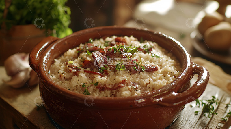 高清大图下载【趣麦麦图】香肠腊肉炖饭