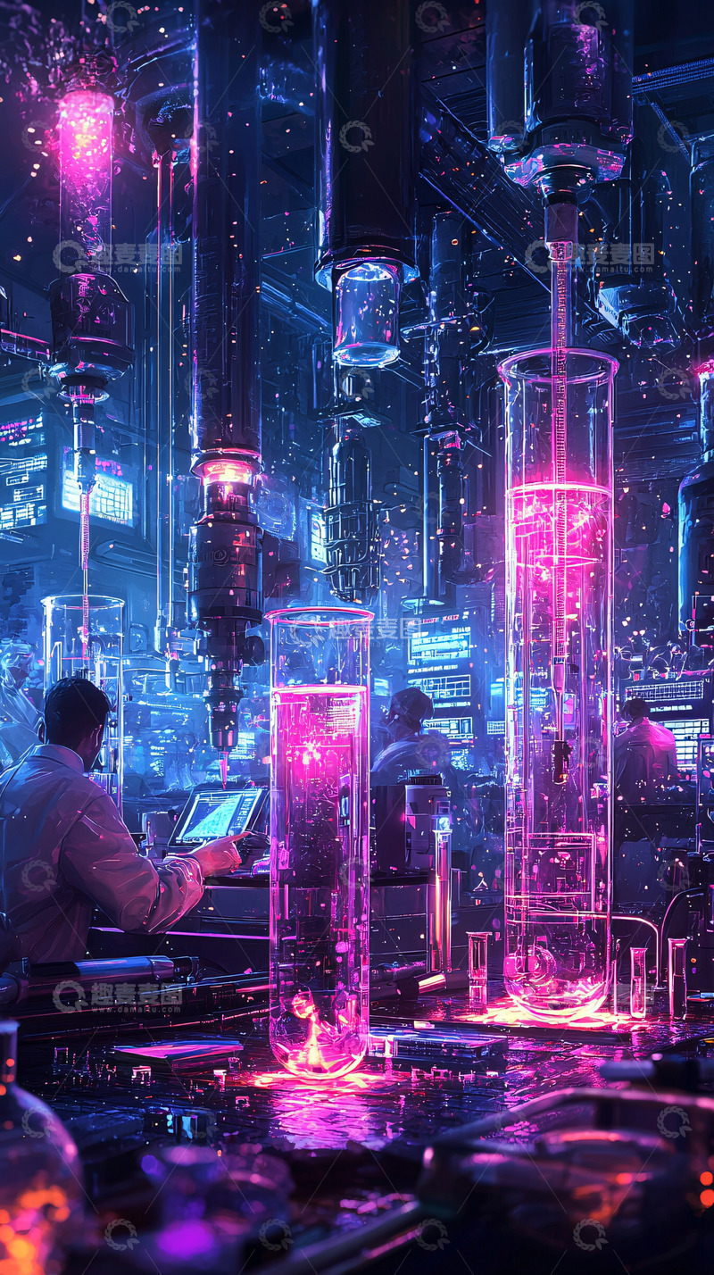 高清大图下载【趣麦麦图】未来科技实验室