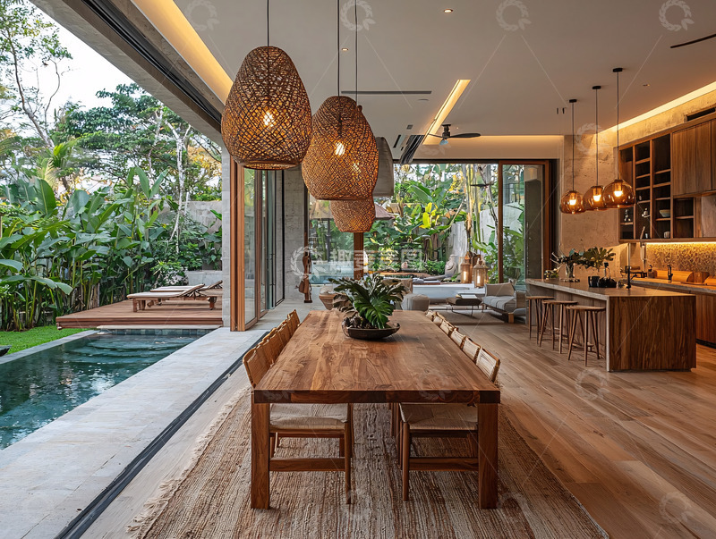 高清大图下载【趣麦麦图】现代简约度假别墅