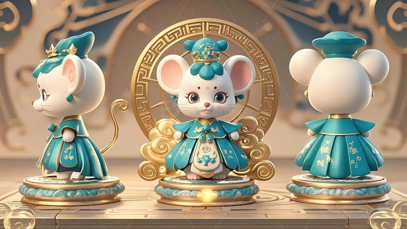 高清大图下载【趣麦麦图】生肖盲盒-鼠公主