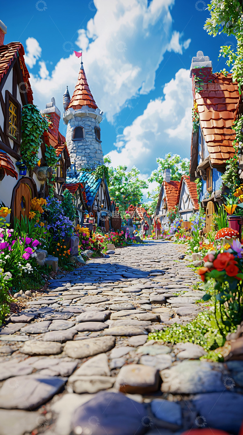 高清大图下载【趣麦麦图】童话小镇