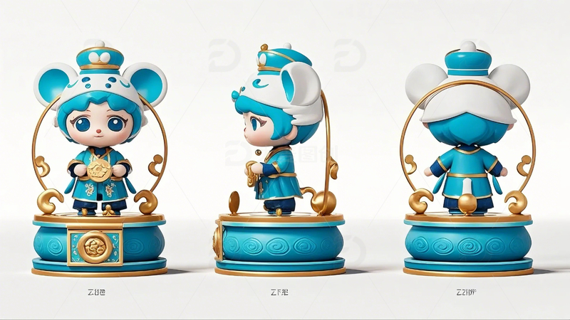 高清大图下载【趣麦麦图】生肖人物盲盒-鼠