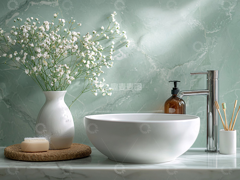 高清大图下载【趣麦麦图】现代简约陶瓷面盆