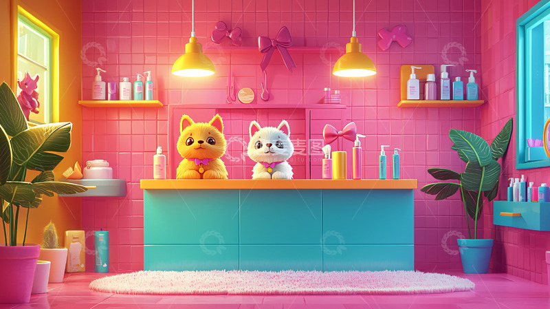 高清大图下载【趣麦麦图】宠物美容店