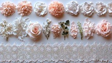 精美手工糖花蕾丝边