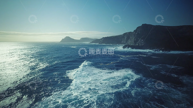 高清大图下载【趣麦麦图】海天一色壮阔景色