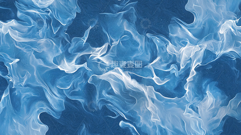 高清大图下载【趣麦麦图】蓝色火焰纹理