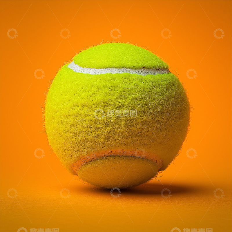 高清大图下载【趣麦麦图】黄色网球特写