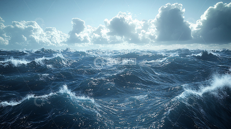 高清大图下载【趣麦麦图】暴风雨中的大海