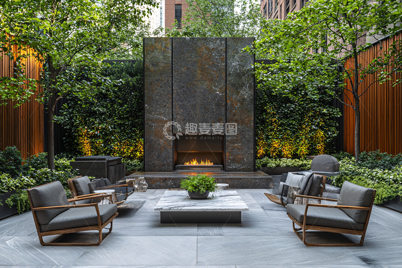 高清大图下载【趣麦麦图】现代庭院设计3