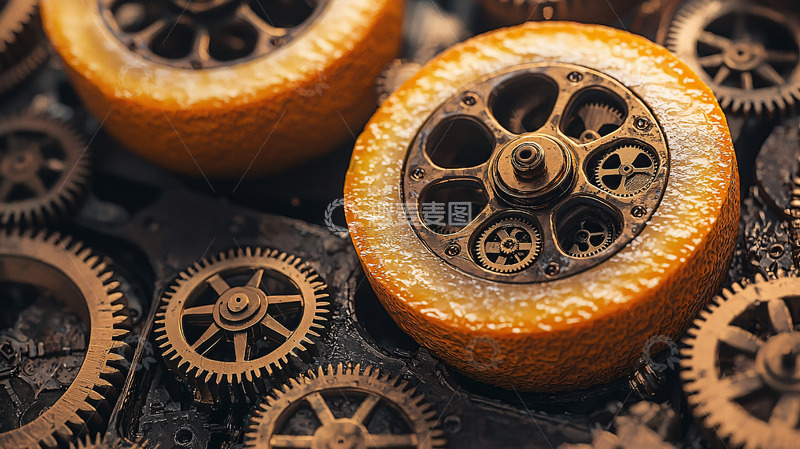 高清大图下载【趣麦麦图】-蒸汽朋克齿轮