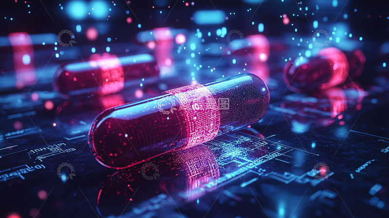 高清大图下载【趣麦麦图】发光胶囊