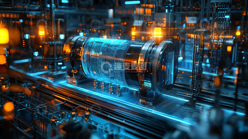 高清大图下载【趣麦麦图】未来科技感工业设备