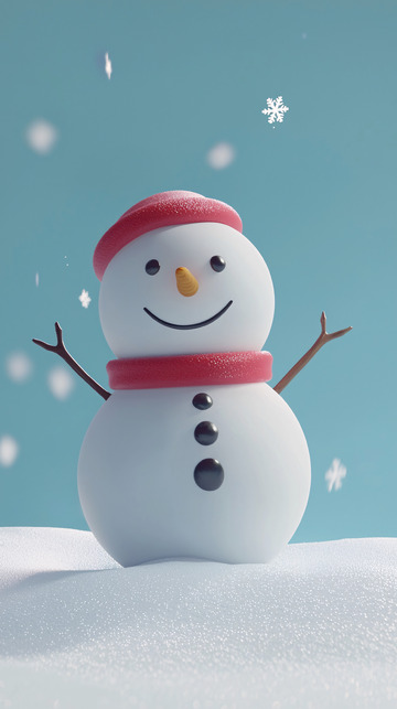 卡通雪人
