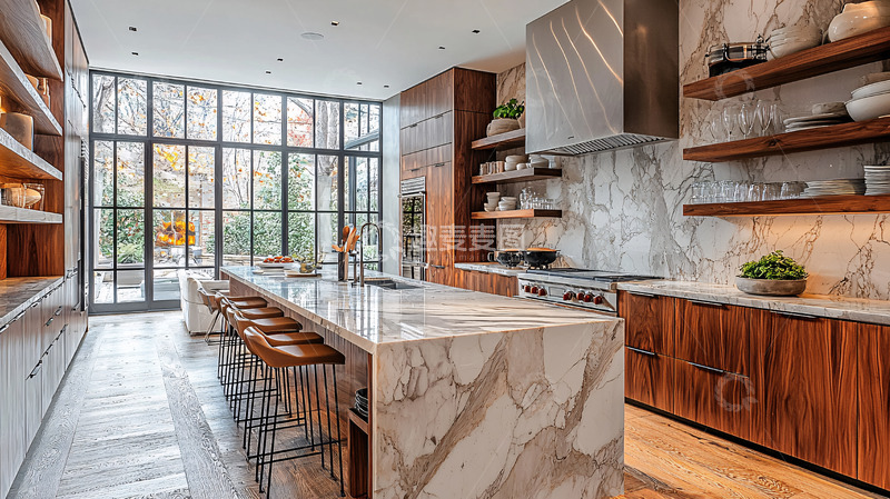 高清大图下载【趣麦麦图】现代风格厨房设计