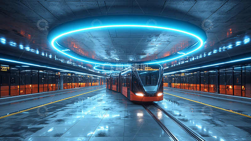 高清大图下载【趣麦麦图】未来地铁站