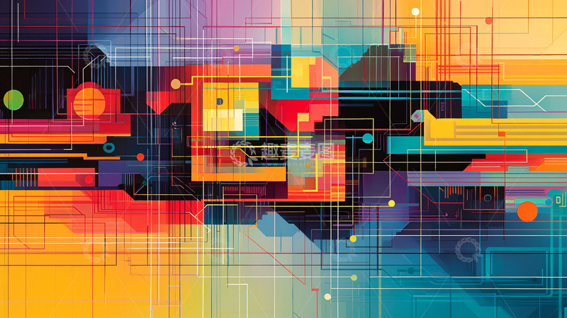 高清大图下载【趣麦麦图】抽象几何