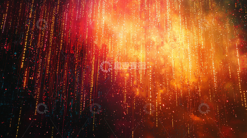 高清大图下载【趣麦麦图】绚丽多彩的宇宙星雨