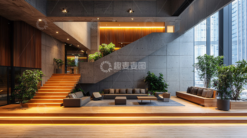 高清大图下载【趣麦麦图】现代风格大堂室内设计