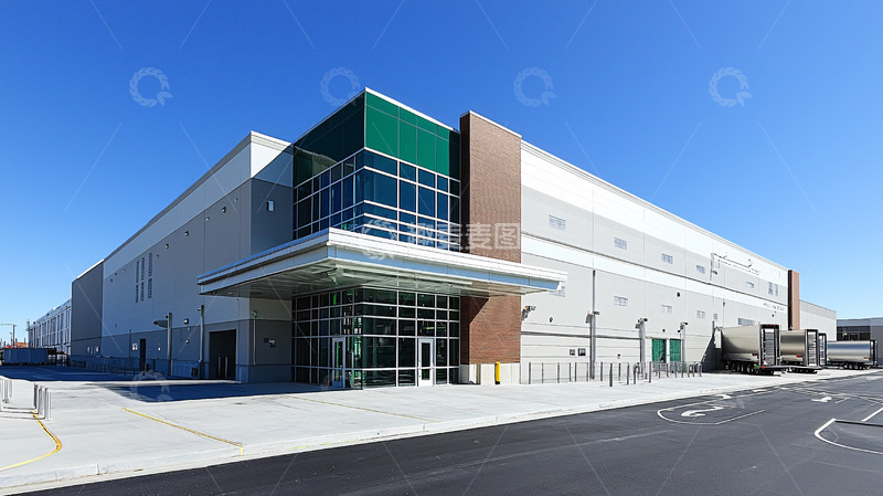 高清大图下载【趣麦麦图】大型现代仓库建筑