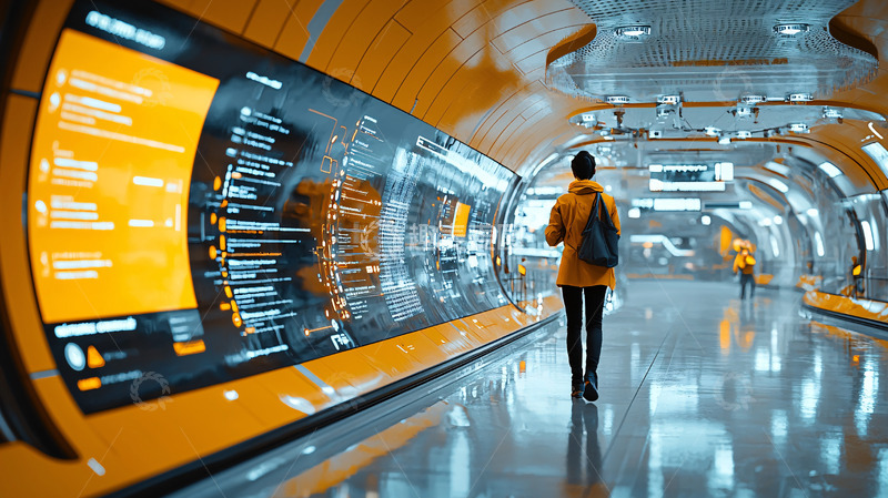 高清大图下载【趣麦麦图】地铁站内景